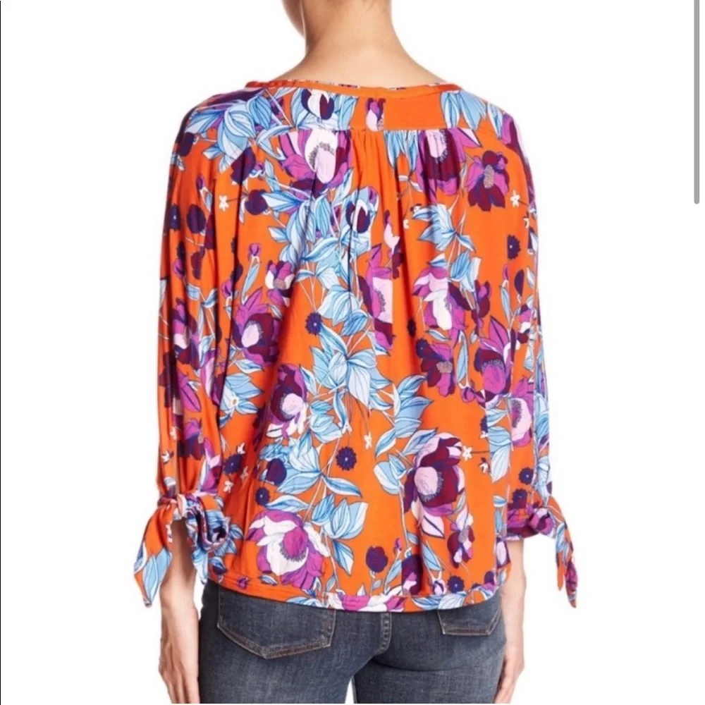 Free People Keepin’ On Orange Shirt - Size Large